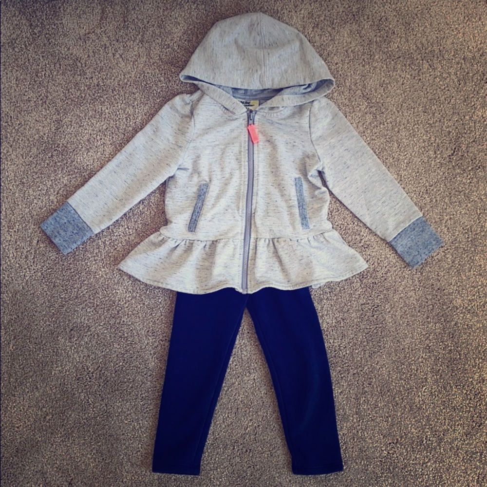 Zip Hoodie with Fleece Lined Leggings